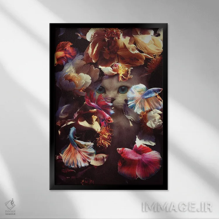 تابلو دکوراتیو دوست دارم وجودت را تماشا کنم اثر کارن کانتوک - نمای قابدار مشکی