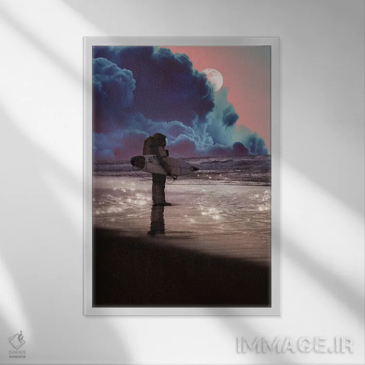 تابلو دکوراتیو عادی جدید اثر کارن کانتوک - نمای قابدار سفید