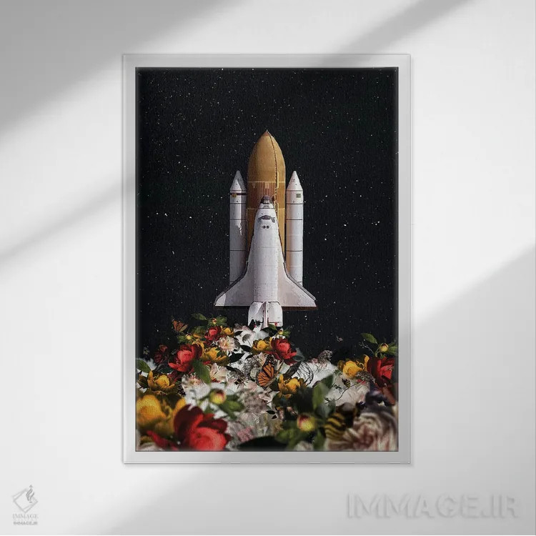 تابلو دکوراتیو راه برگشتم به تو را پیدا می کنم اثر کارن کانتوک - نمای قابدار سفید