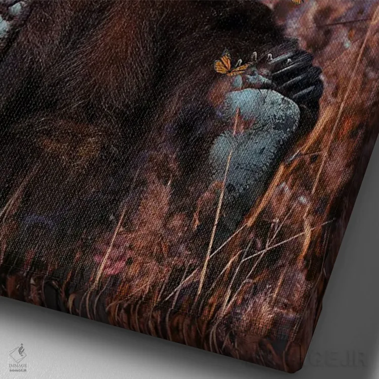 تابلو دکوراتیو وجودت الهام بخش رویاهایم است اثر کارن کانتوک - نمای نزدیک بافت بوم