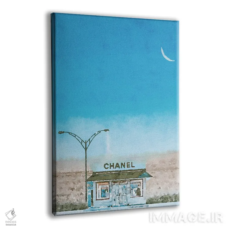 تابلو دکوراتیو فروشگاه شنل اثر کیم کورینگا - نمای پرسپکتیو محصول