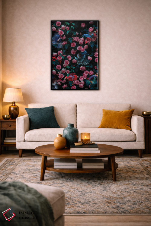 تابلو دکوراتیو همه چیز خیلی زیاد شده اثر کارن کانتوک - D4B