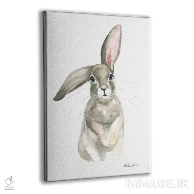 تابلو دکوراتیو گوش دراز اثر کیرستن دیل - نمای پرسپکتیو محصول