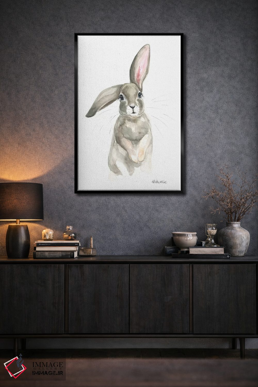 تابلو دکوراتیو گوش دراز اثر کیرستن دیل - D1B