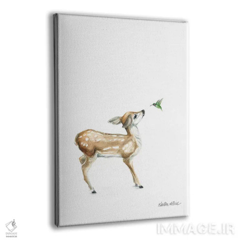 تابلو مینیمال سلام دوست من I اثر کیرستن دیل - نمای پرسپکتیو محصول