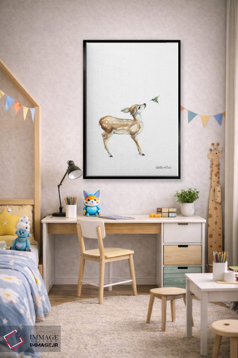 تابلو مینیمال سلام دوست من I اثر کیرستن دیل - D2B