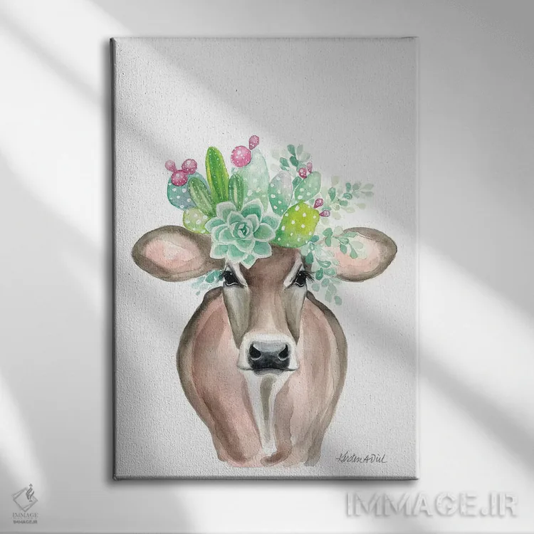 تابلو مدرن فریدا اثر کیرستن دیل - نمای روبهرو روی دیوار