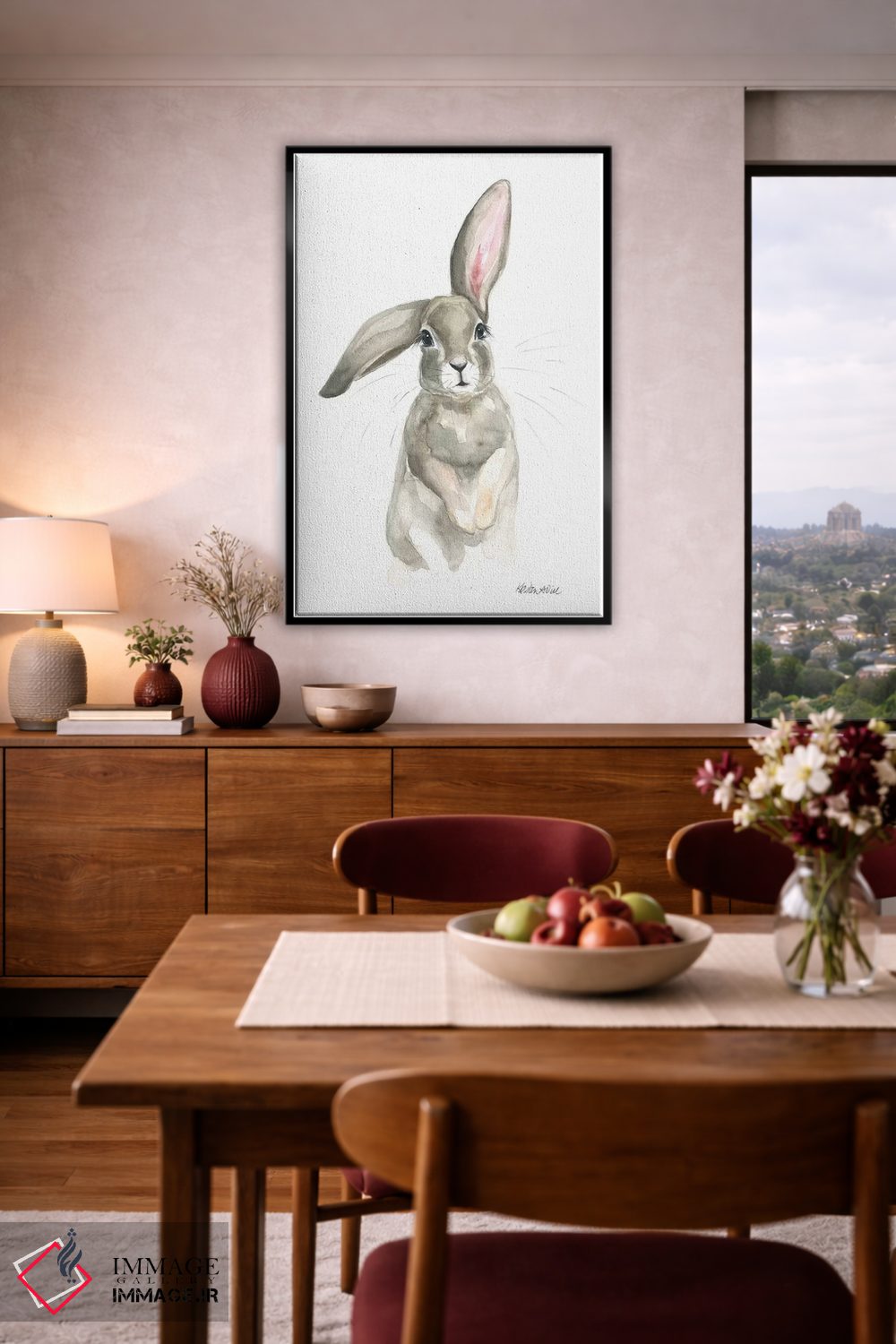 تابلو دکوراتیو گوش دراز اثر کیرستن دیل - D4B