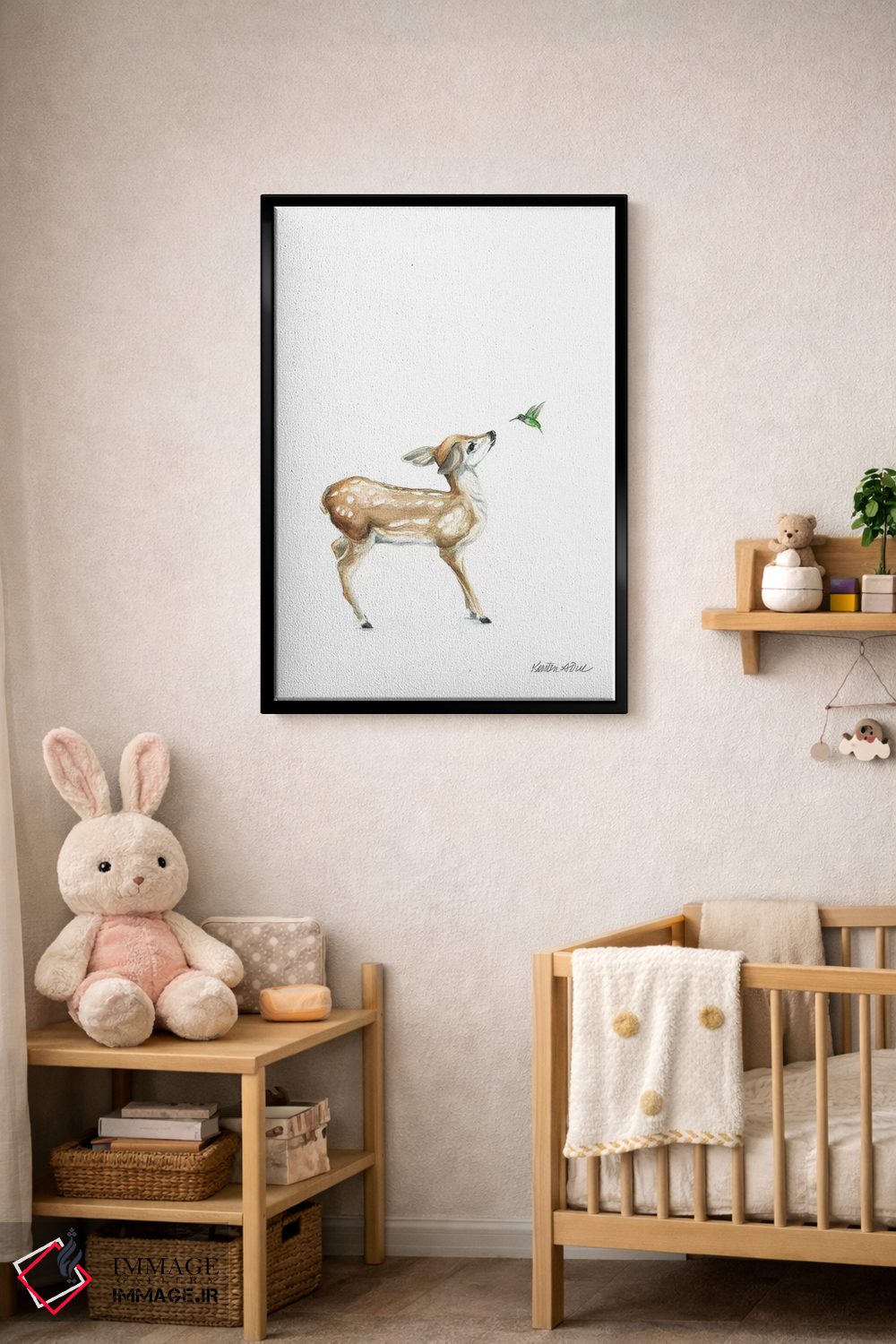 تابلو مینیمال سلام دوست من I اثر کیرستن دیل - D5B