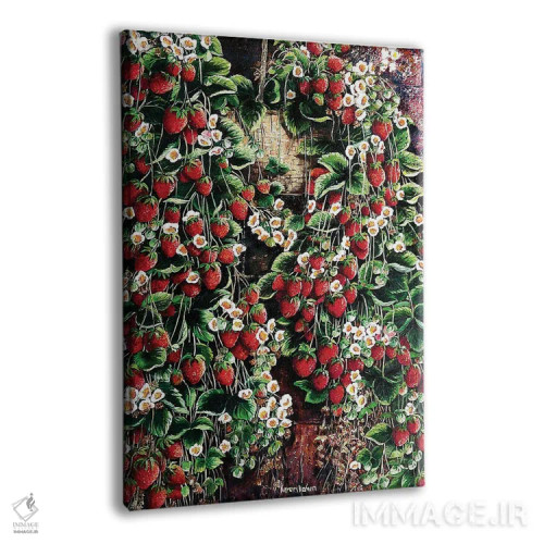 تابلو دکوراتیو سبد شیرین توت دار اثر کارین داون کلشال-بست - نمای پرسپکتیو محصول