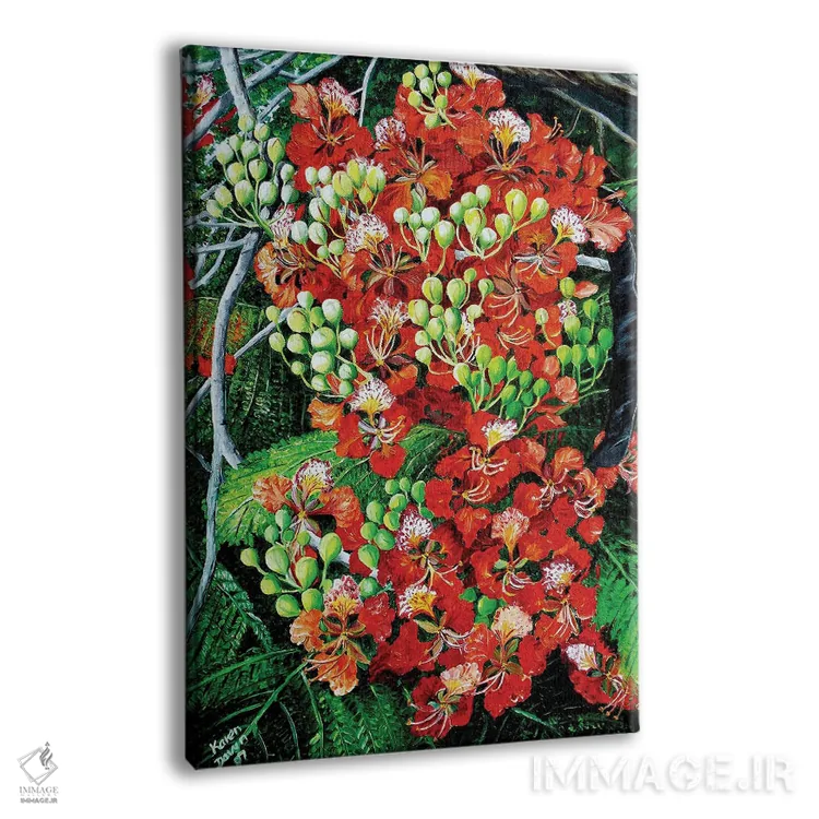 تابلو دکوراتیو فلومبویانت اثر کارین داون کلشال-بست - نمای پرسپکتیو محصول