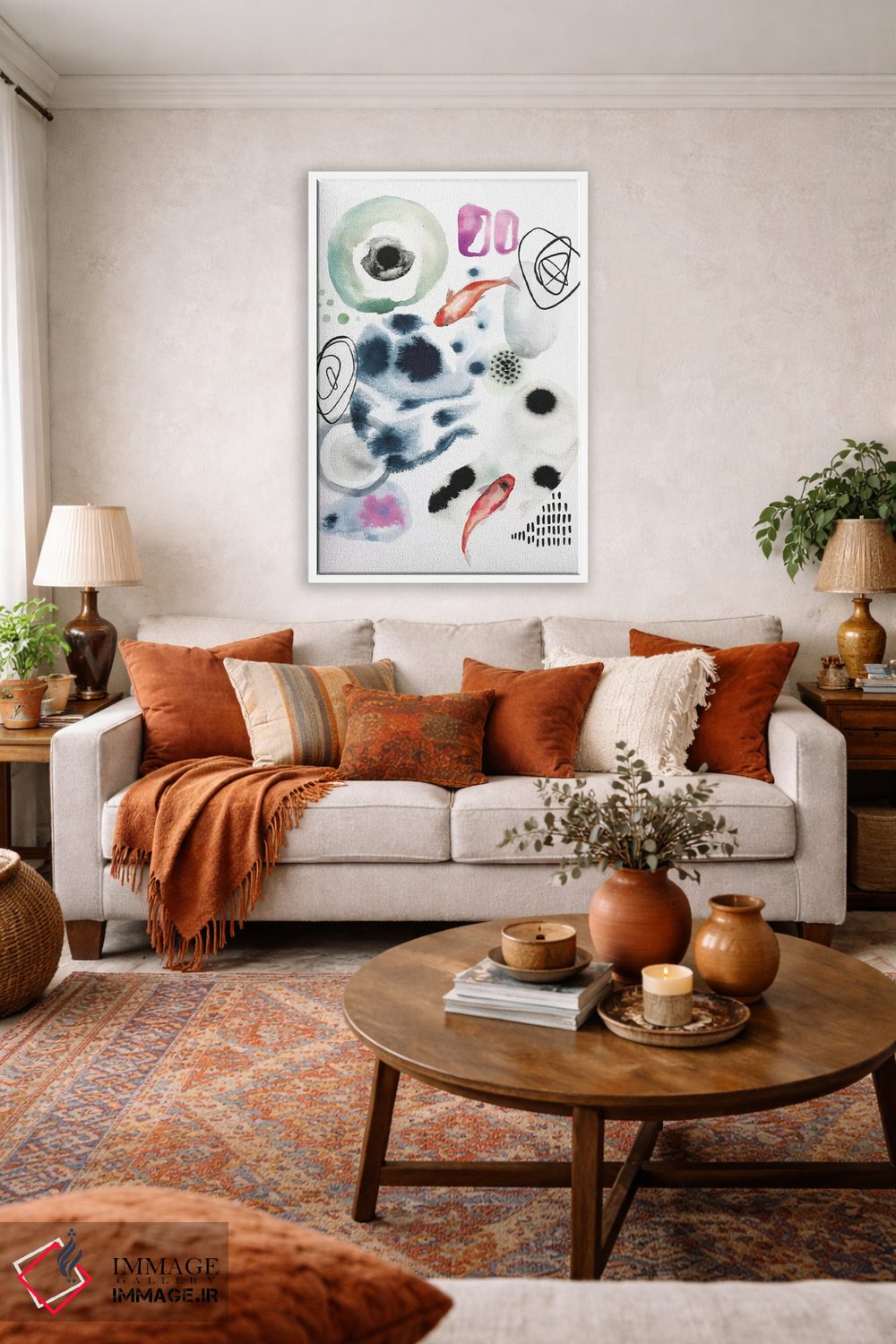 تابلو دکوراتیو کوی I اثر کیرستن دیل - D1W