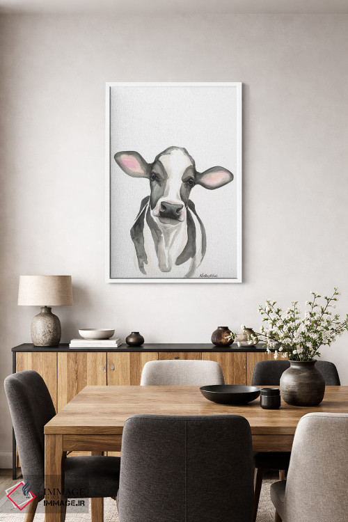 تابلو مدرن گوساله هلشتاین اثر کیرستن دیل - D2W