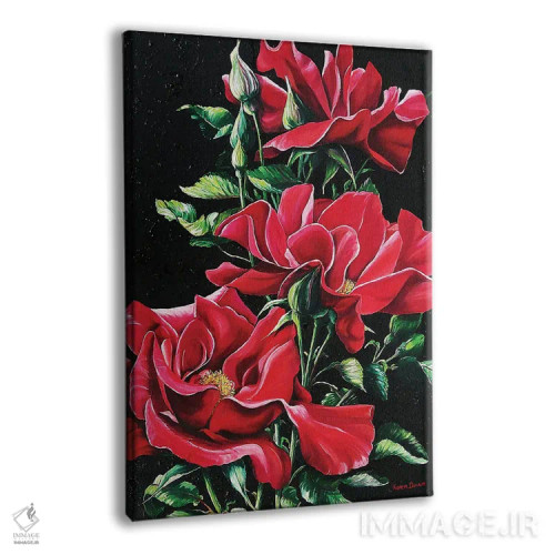 تابلو دکوراتیو سرخ پرشور اثر کارین داون کلشال-بست - نمای پرسپکتیو محصول