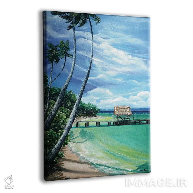 تابلو دکوراتیو نقطه کبوتر اثر کارین داون کلشال-بست - نمای پرسپکتیو محصول