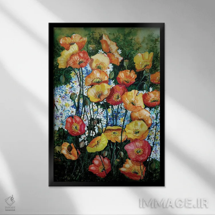 تابلو دکوراتیو رویاهای کالیفرنیا اثر کارین داون کلشال-بست - نمای قابدار مشکی