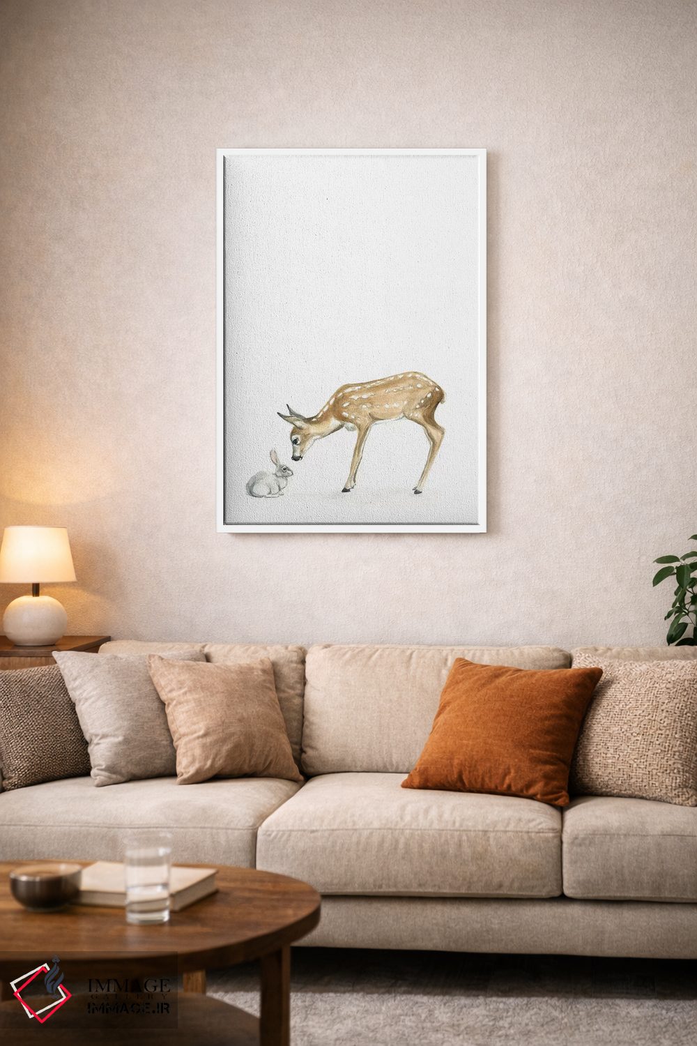 تابلو مینیمال سلام دوست من II اثر کیرستن دیل - D4W