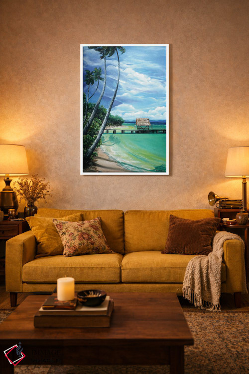 تابلو دکوراتیو نقطه کبوتر اثر کارین داون کلشال-بست - D3W