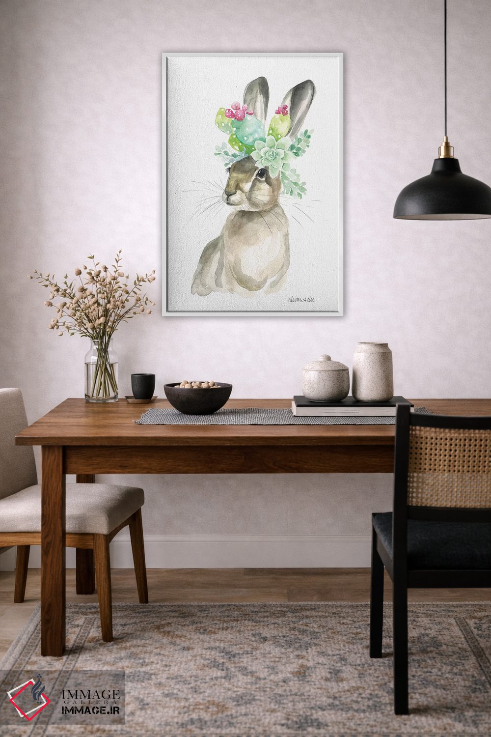 تابلو دکوراتیو رزی سونوران اثر کیرستن دیل - D1W