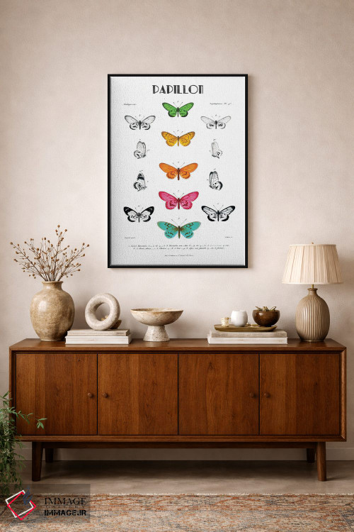 تابلو مینیمال پاپیون اثر کلی دونوان - D1B