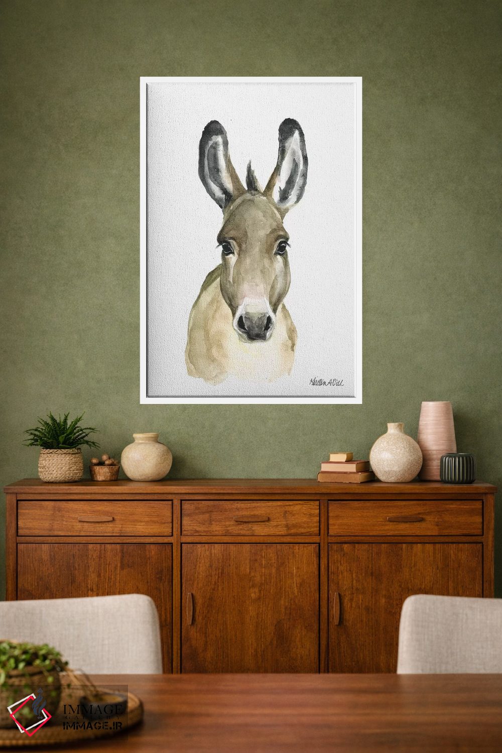 تابلو دکوراتیو الاغ اثر کیرستن دیل - D1W