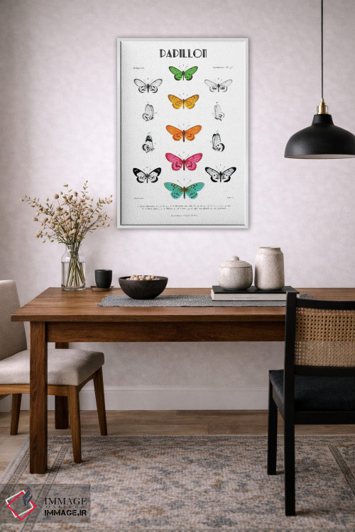 تابلو مینیمال پاپیون اثر کلی دونوان - D3W