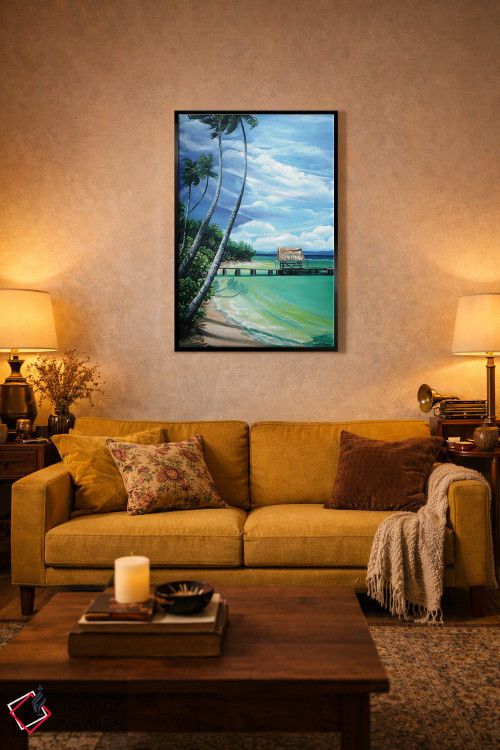 تابلو دکوراتیو نقطه کبوتر اثر کارین داون کلشال-بست - D4B