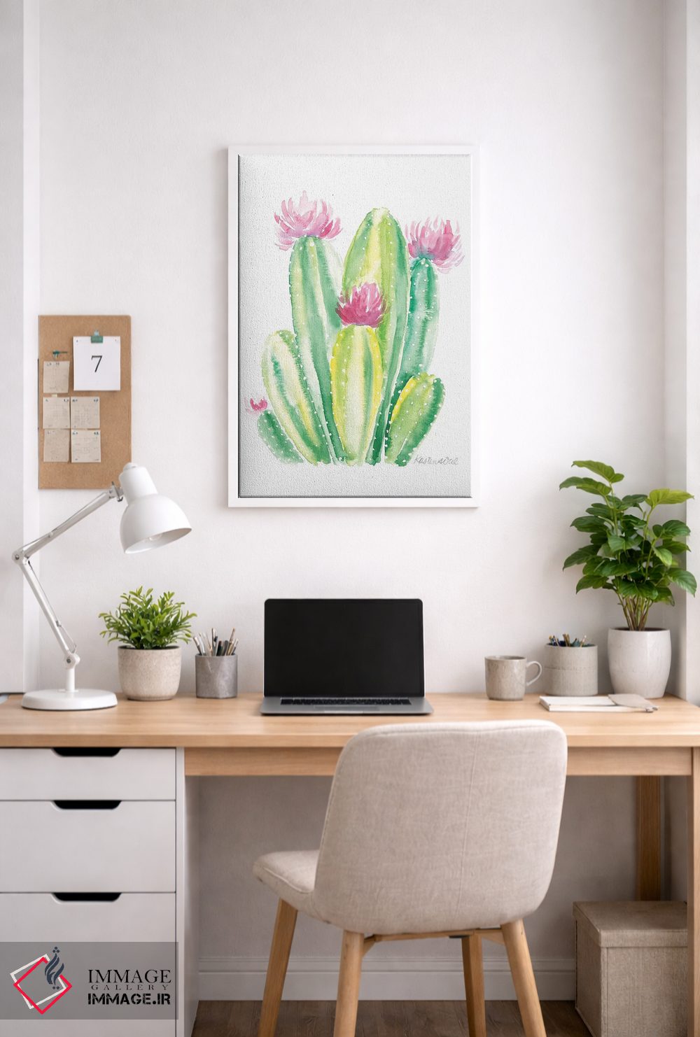 تابلو دکوراتیو کاکتوس II اثر کیرستن دیل - D3W