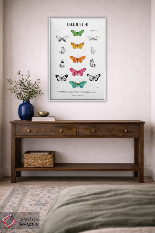 تابلو مینیمال پاپیون اثر کلی دونوان - D4W