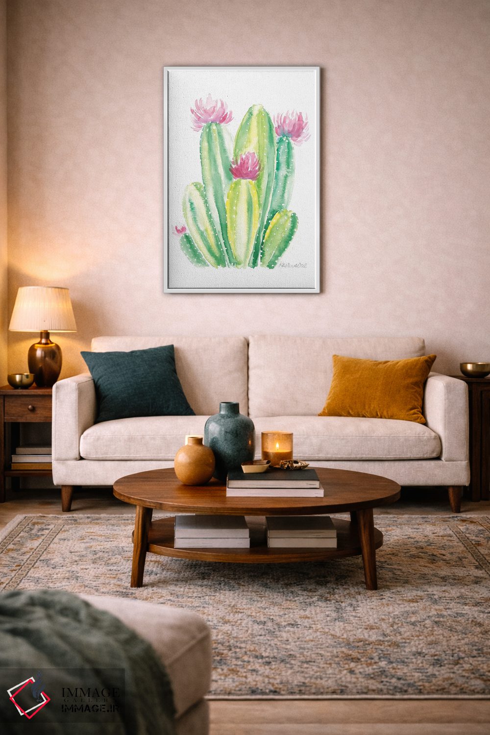 تابلو دکوراتیو کاکتوس II اثر کیرستن دیل - D2W