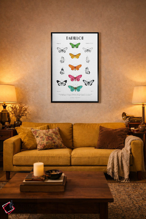 تابلو مینیمال پاپیون اثر کلی دونوان - D5B