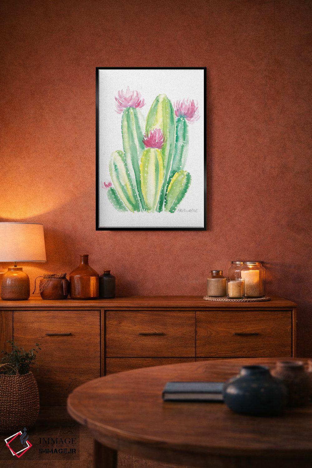 تابلو دکوراتیو کاکتوس II اثر کیرستن دیل - D5B