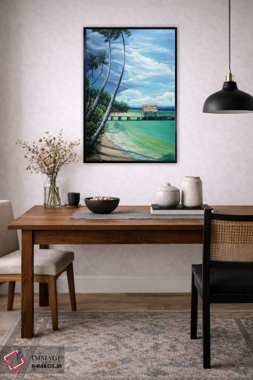 تابلو دکوراتیو نقطه کبوتر اثر کارین داون کلشال-بست - D6B