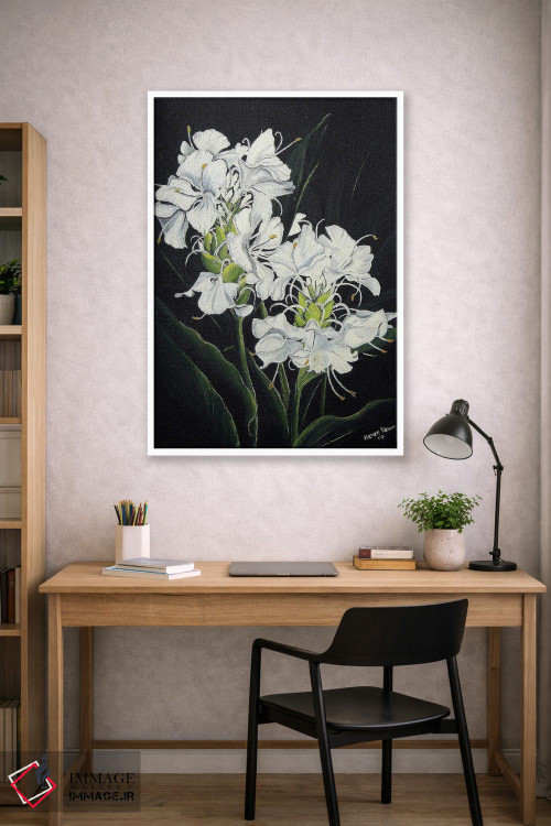 تابلو دکوراتیو زنجبیل پروانه ای اثر کارین داون کلشال-بست - D1W