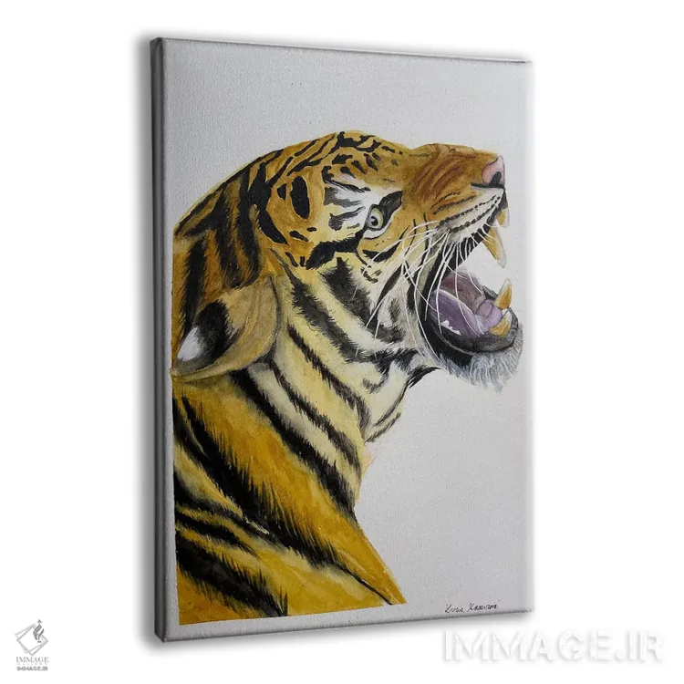 تابلو دکوراتیو میو گربه سان اثر لوسیا کازاردووا - نمای پرسپکتیو محصول