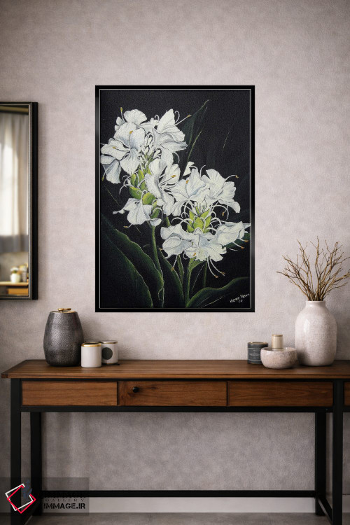 تابلو دکوراتیو زنجبیل پروانه ای اثر کارین داون کلشال-بست - D2B