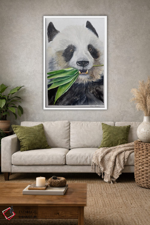 تابلو دکوراتیو پاندای گرسنه اثر لوسیا کازاردووا - D1W