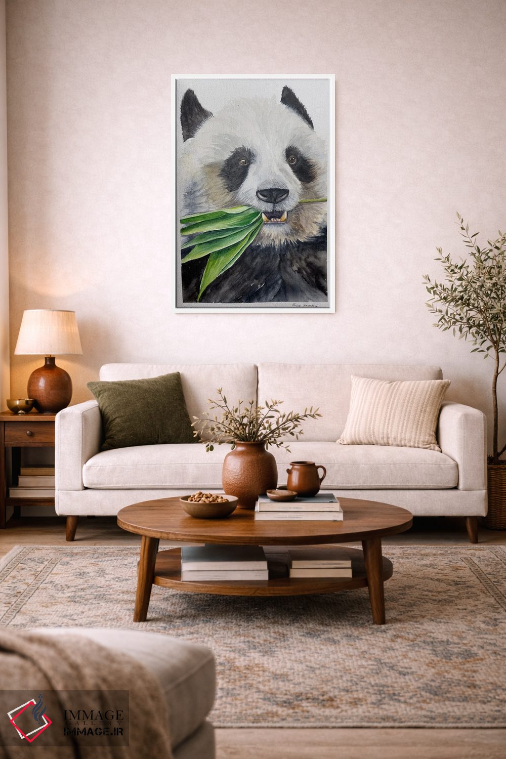 تابلو دکوراتیو پاندای گرسنه اثر لوسیا کازاردووا - D2W