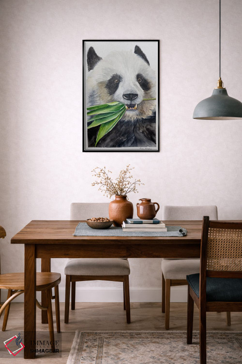 تابلو دکوراتیو پاندای گرسنه اثر لوسیا کازاردووا - D5B