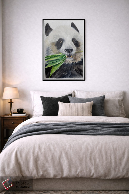 تابلو دکوراتیو پاندای گرسنه اثر لوسیا کازاردووا - D6B