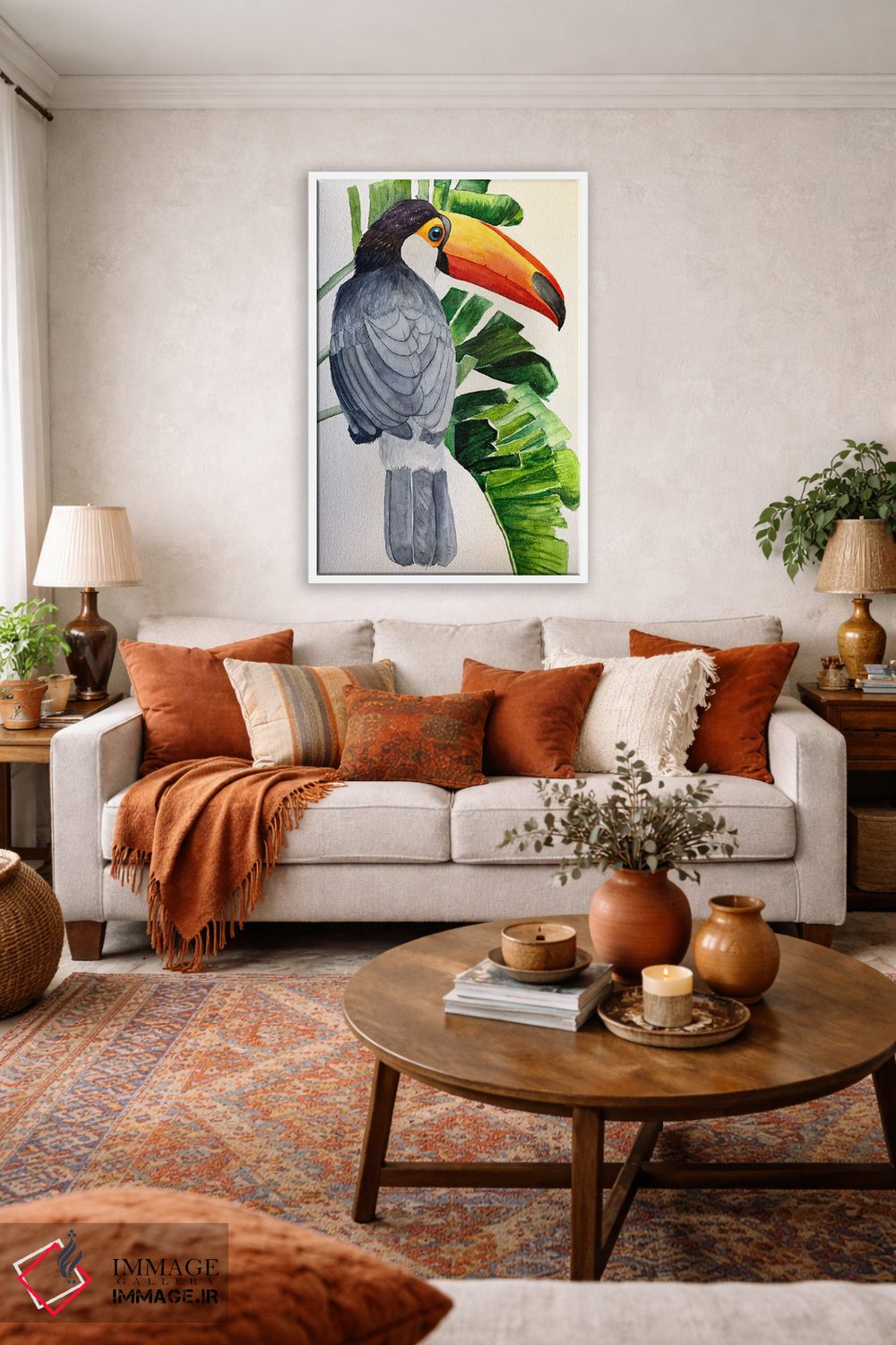 تابلو دکوراتیو توکان شاد اثر لوسیا کازاردووا - D2W