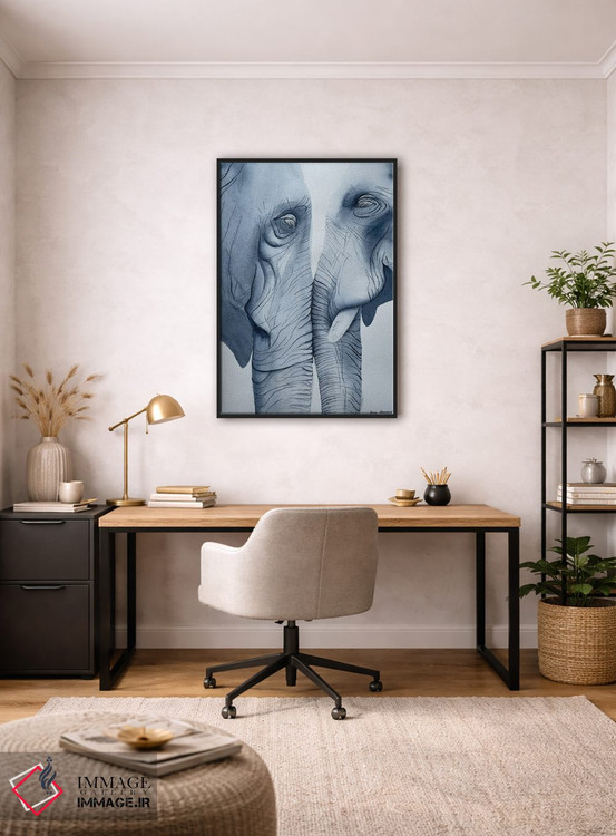 تابلو دکوراتیو عشق فیل اثر لوسیا کازاردووا - D4B