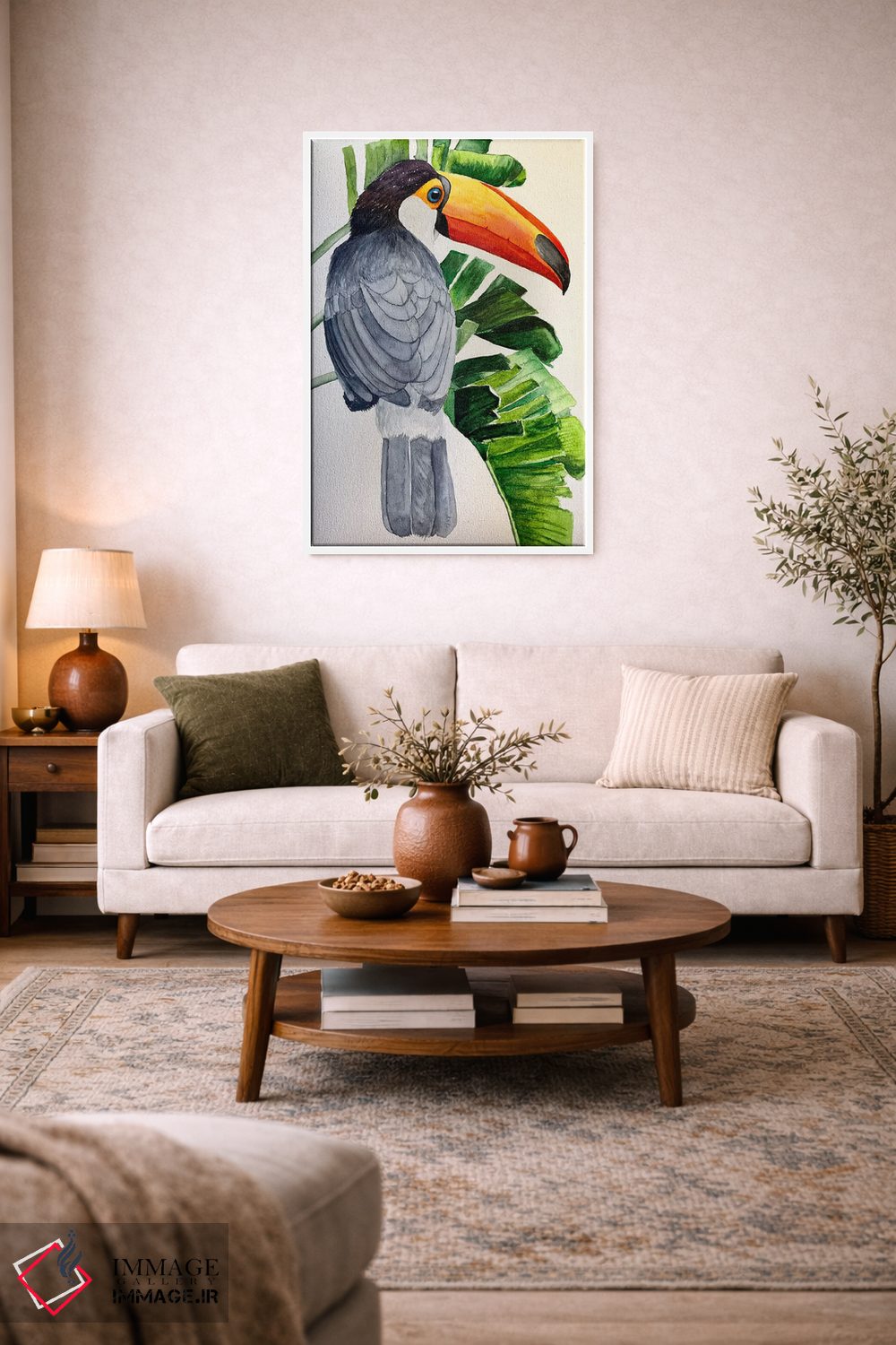 تابلو دکوراتیو توکان شاد اثر لوسیا کازاردووا - D3W