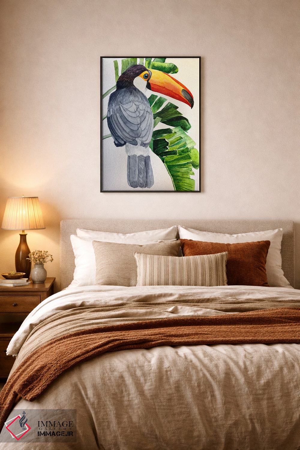 تابلو دکوراتیو توکان شاد اثر لوسیا کازاردووا - D6B