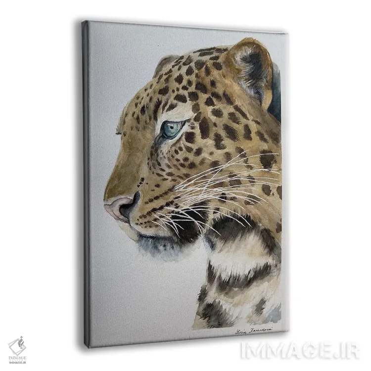 تابلو دکوراتیو پلنگ اثر لوسیا کازاردووا - نمای پرسپکتیو محصول