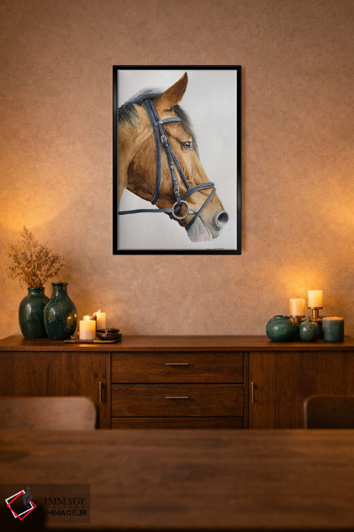 تابلو دکوراتیو اسب شاد اثر لوسیا کازاردووا - D2B