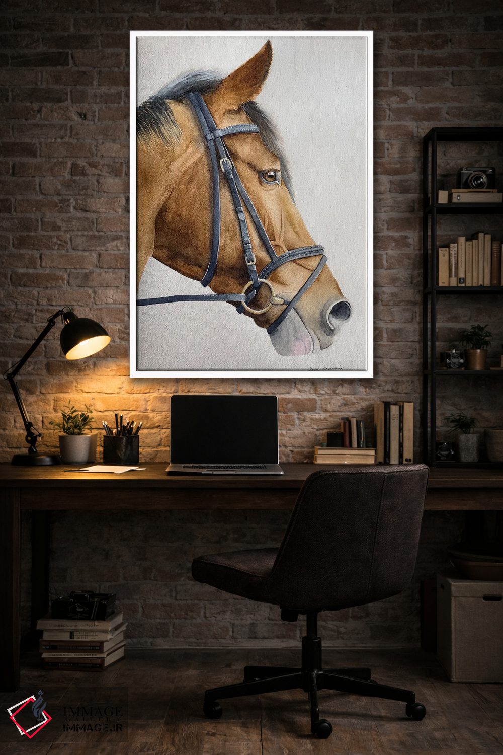 تابلو دکوراتیو اسب شاد اثر لوسیا کازاردووا - D4W