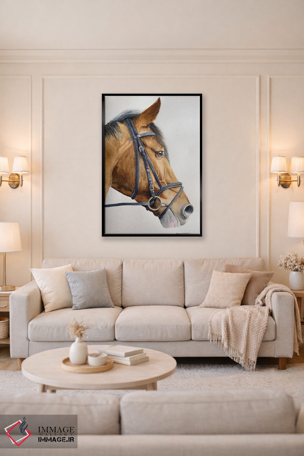 تابلو دکوراتیو اسب شاد اثر لوسیا کازاردووا - D5B