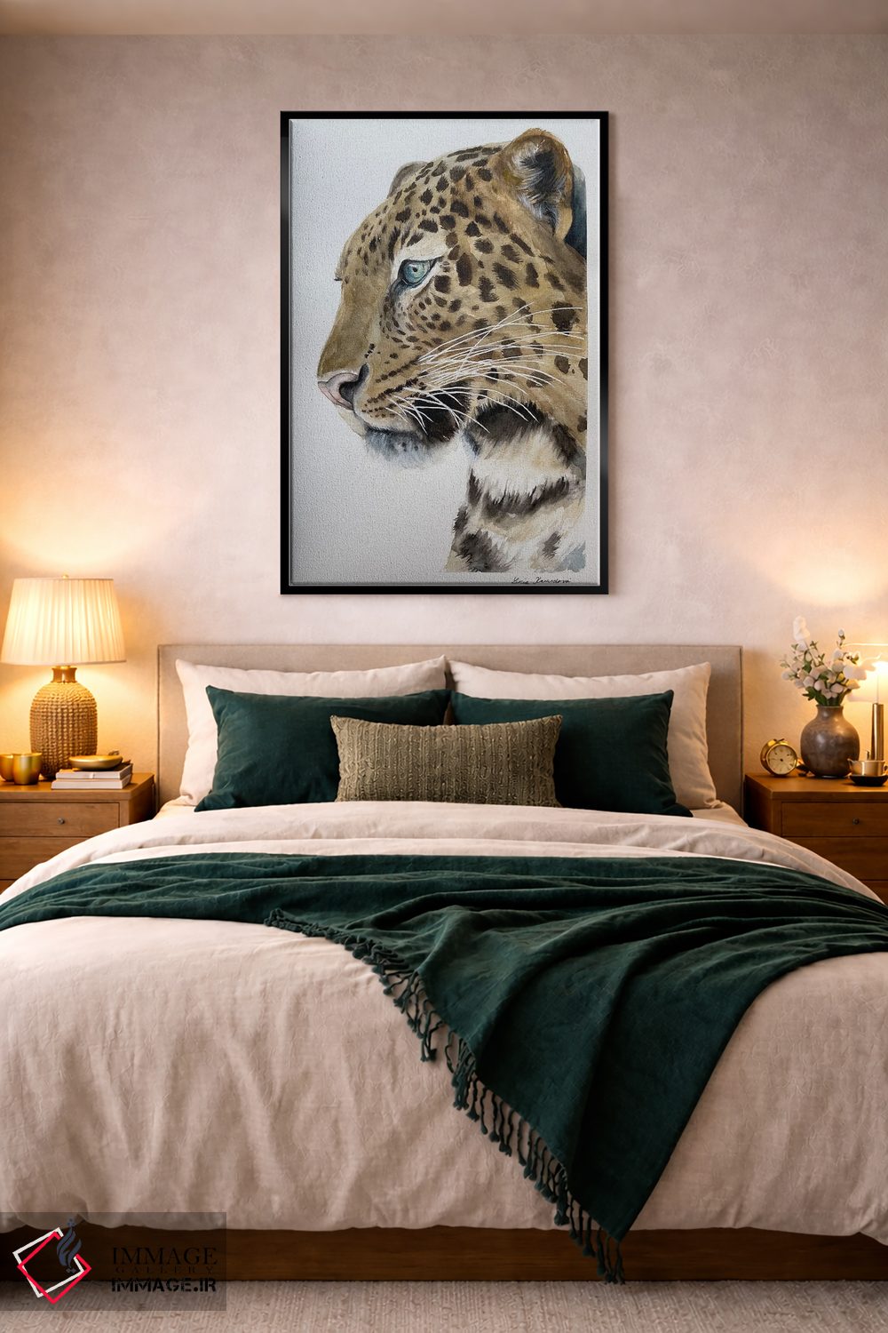 تابلو دکوراتیو پلنگ اثر لوسیا کازاردووا - D3B