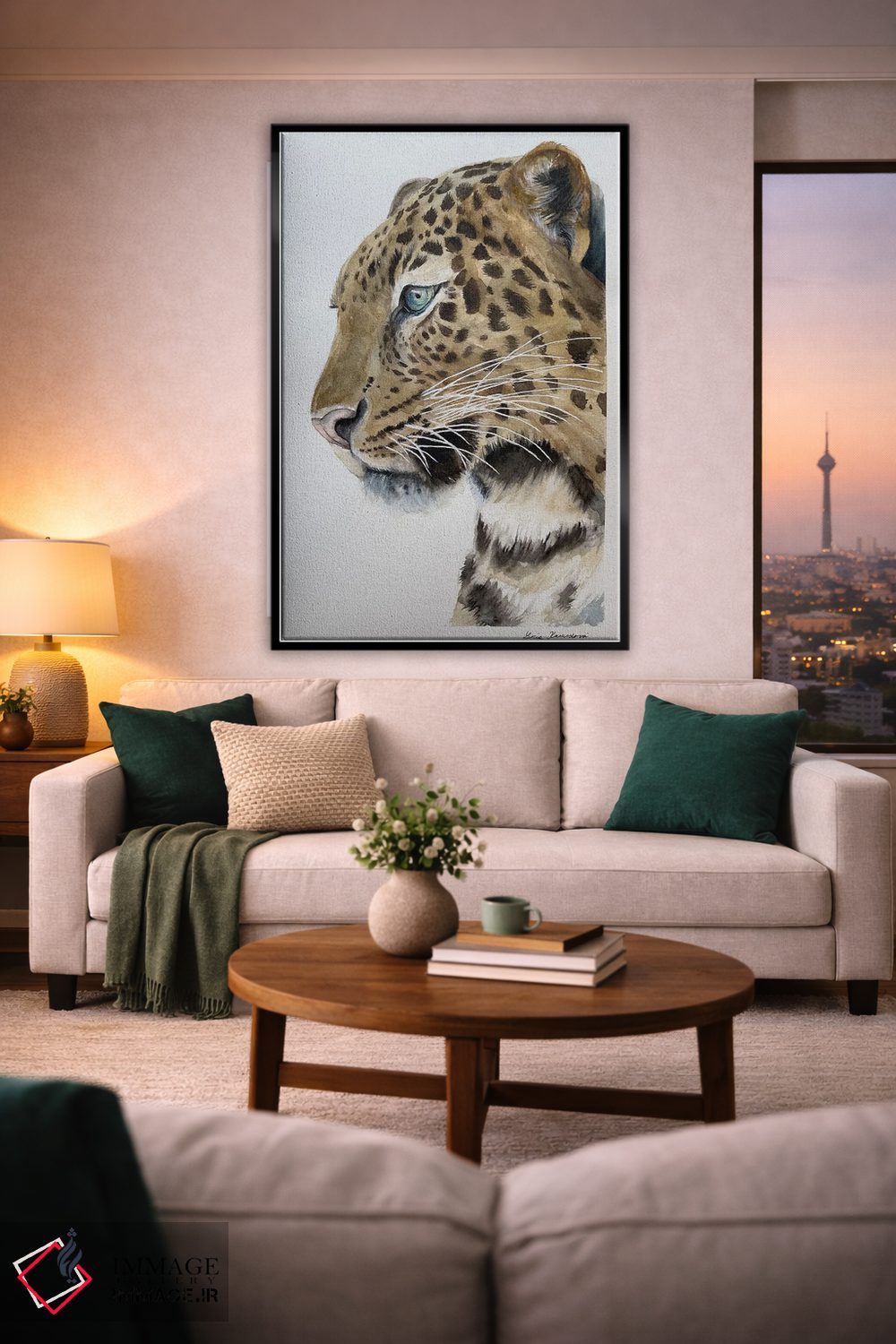 تابلو دکوراتیو پلنگ اثر لوسیا کازاردووا - D2B